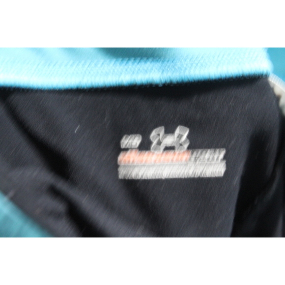 Under Armour Women Black Blue Leggings Heatgear Size Meduim - Picture 2 of 10